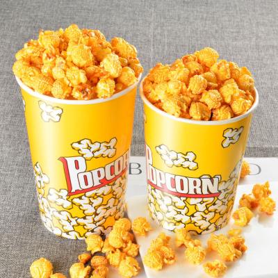 China Wholesale Custom Degradable Logo Printed Disposable Paper Popcorn Bucket With Lid for sale