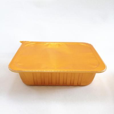 China Biodegradable Microwave Safe Take Away Disposable Food Packaging Container Aluminum Foil Box for sale