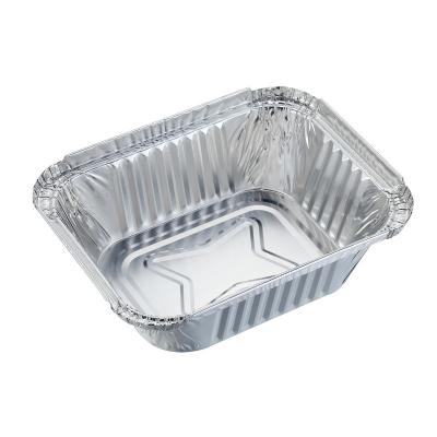 China Microwave Safe Disposable Turkey BBQ Bread Pizza Pie Baking Tray Food Grade Tin Foil Box for sale