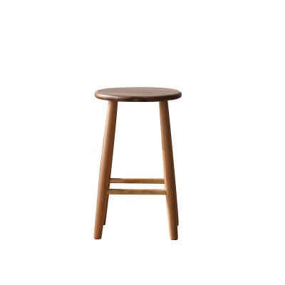 China Cheap Home Furniture Solid Wood Stools Living Room Round Shoe Stool (Other) Factory Adjustable Small for sale