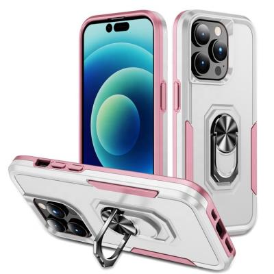 China Hard Rubber TPU Shockproof PC Hybrid For iphone 14 PRO MAX Ring Kickstand Cover Phone Case Fundas Para Celular For iphone 14 PRO max 13 12 for sale