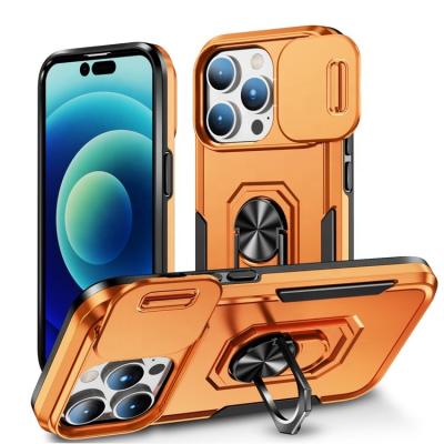 China Pro Max Ring Hybrid Kickstand Cell Phone Cover Case Coque Fundas Metal Armor 14 Shockproof Shockproof For iphone 14 PRO max 13 11 12 for sale