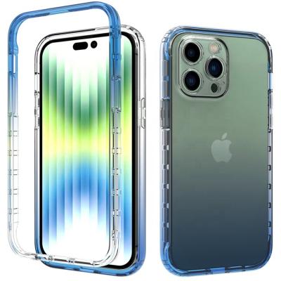 China Shockproof 2 in 1 Shockproof Hoesjes Coque Fundas Para de Mobile TPU PC Cover Phone Case for iphone 14 13 12 11 pro max for sale