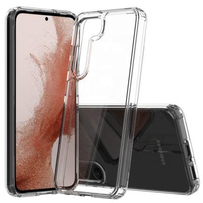 China Shockproof 2 in 1 Ultra Thin Acrylic Clear TPU Clear Back Capa Funda Para Celular Cell Phone Cover For Samsung s23 Ultra Case for sale