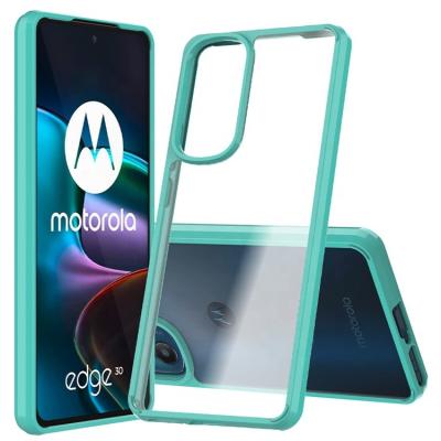 China Ultra Thin Clear Acrylic Shockproof Funda Celular Mobile Phone Case 1.5mm Clear TPU Back Cover For Motorola Moto Edge 30 Ultra Plus for sale