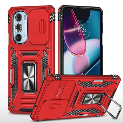 China Soft Kickstand 360 Rotation Shockproof PC Ring TPU Back Cover Capa Funda Celular Mobile Phone Case For motorola edge 30 pro for sale