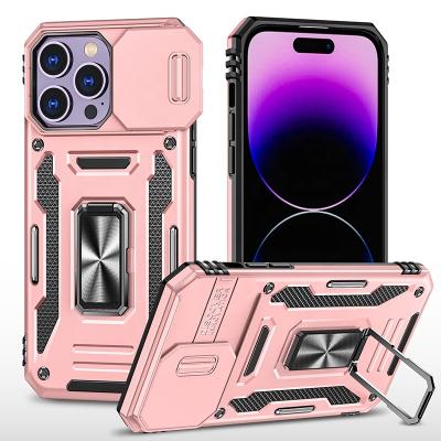 China Armor Rugged Shockproof Shockproof Cover for iphone celular Ring Hybrid Kickstand Phone Case for iphone 14 PRO max 13 11 12 for sale