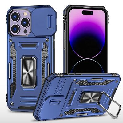 China Armor Rugged Heavy Duty Shockproof Ring Hybrid Kickstand Cover Funda Para Phone Case for iphone 14 PRO max 13 11 12 for sale