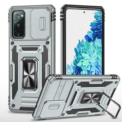 China 360 Rotation Shockproof Armor TPU PC Slide Cover Camera Celular de telefono de Funda Para Phone Case for Samsung s20 plus S21 Fe 5g S23 ultra S22 for sale