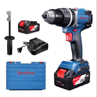 China Dongcheng High Torque 120N.m Dual Speed ​​Hammer Drill Impact Cordless Drill 13mm for sale