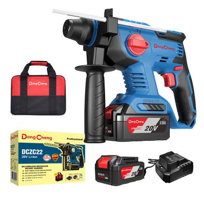 China DongCheng in the current 20V lithium-ion battery DCZC22 cordless (TYPE B) M 3-function brushless hammer drill for sale