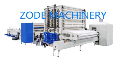 China HMI 350m per min in PLC Kitchen Towel Machine for Converting Making for sale