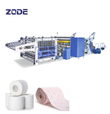 China Non Stop 3plys 250M/Min Toilet Paper Rewinding Machine for sale