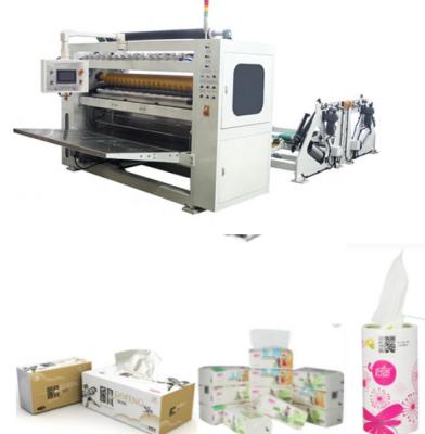 China Siemens PLC Multifold V Fold Facial Tissue Lamination Embossing Folding Machine for sale