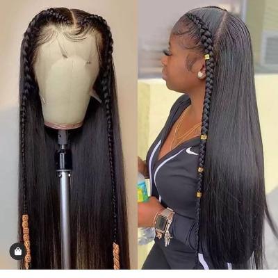 China Easy Apply Synthetic Transparent Lace Frontal Wig South Africa Brazilian Hair Straight Wig for sale