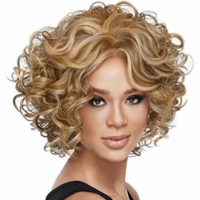 China Easy Apply Short Curly Body Wave Wigs Daily Party Wig For Women 12 Inches for sale