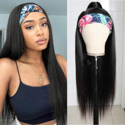 China Easy Apply Headband Bob Wigs For Black Women Straight Short Hair for sale