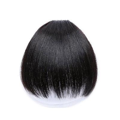 China Easy Apply Heat Resistant Synthetic Fiber Air Bangs Hair Piece With Clip for sale