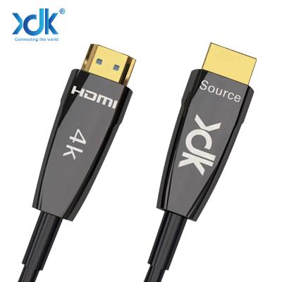 China Data Transmission 4K XDK HDMI 2.0 Splitter Cable Ultra 4K HDMI 2.0 Slim Fiber Optic Cable For HD TV Projector Monitor 10m 15M 20M for sale