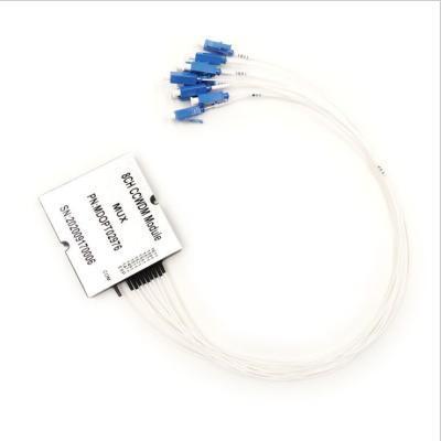 China Telecommunication 8 Ch Mini Cwdm Module Mux Demux Ccwdm 8 Channel Compact Cwdm for sale