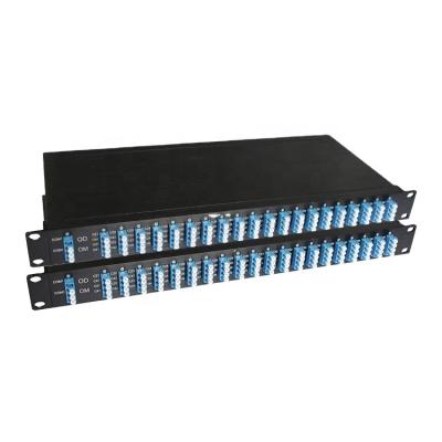 China Telecom communication package in 1U rack mount cwdm with UPC and MPO to save space 36ch x 2 cwdm module mux demux for sale