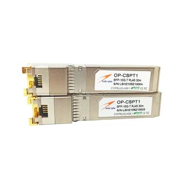 China FTTX 10g Sfp+ Copper SFP Module Copper Rj45 Module 30m Zr Optical Fiber Module for sale