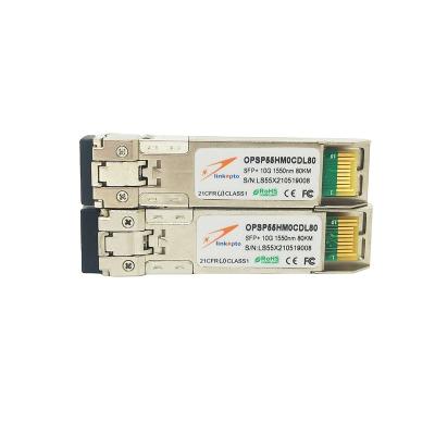 China FTTX 10g Sfp+ Duplex 80km 1550nm LC Connector Transceiver Sfp-10g-zr 10g SFP 80km Optical Module for sale