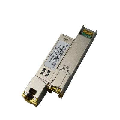 China Network 10 100 1000 Base-T SFP Module 1.25G Copper RJ45 SFP 100m Optical Transceiver Module for sale