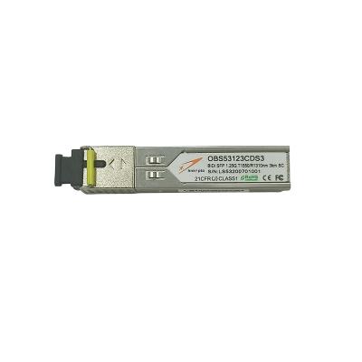 China FTTX SC Single Mode Optical Transceiver 1550nm/1310nm 3KM 1.25G BIDI SFP for sale