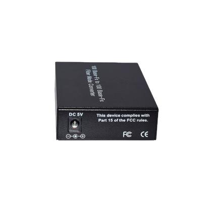 China FTTX Fiber Optic Ethernet 100g Media Converter (SFP) 100GBase-TX to 100GBase-FX 20KM SC Connector for sale