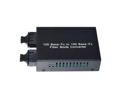 China Metal 100 Single Mode 1310 / 1550nm Fiber Base Single Mode WDM Media Converter for sale