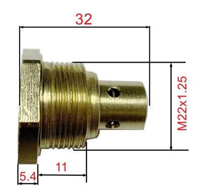 China General Brass Hex Valve Cylinder Gas Camping Valves For 3kg 6kg LPG Gas Cylinder Use for sale