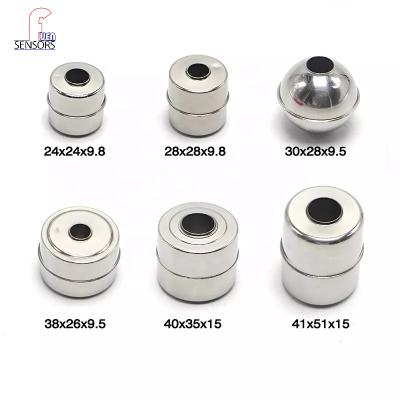 China The float switch stainless steel float shelves OD 28MM 24MM the float valve stainless steel float ball for sale