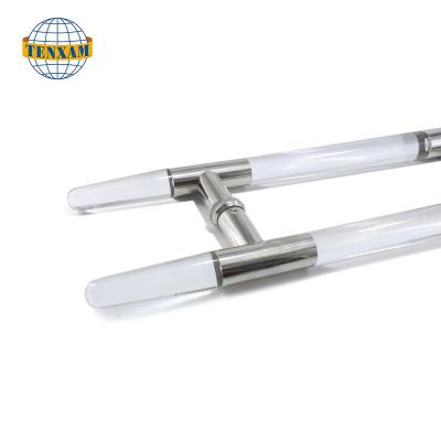 China China Supplier 304 Stainless Steel Modern Slide H Pull Glass Door Handle for sale