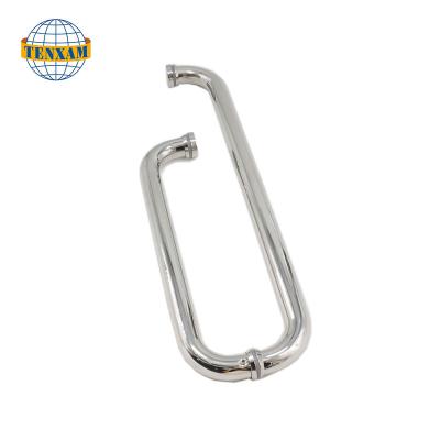 China China Supplier 304 Stainless Steel Modern Interior Slide Bathroom Shower Pull Glass Door Handle for sale