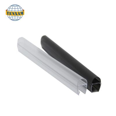 China Modern Multi Purpose Strip PVC Shower Glass Door Transparent Water Seal Strip for sale