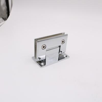 China Modern 304 Stainless Steel Shower Hinges 8-12mm Tempered Glass Door Flange for sale