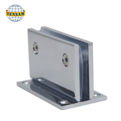 China Easy to Install and Durable High Lifespan 90 Degree Pivot 304 Stainless Steel Square Shower Glass Door Glass Door Hinge Straight Edge for sale