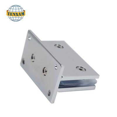 China Easy To Install And Durable Provide Customized Straight Door Hinge 90 Degree Flange Square Glass Door Edge Wire Drawing Bench Surface Treatment Pivot for sale