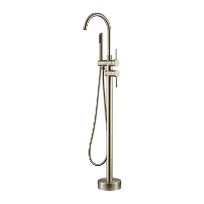 China Hot-selling hot-selling hot-selling golden and cold buildings multi-function Chinese and Western bathtub faucet without sliding bar for sale