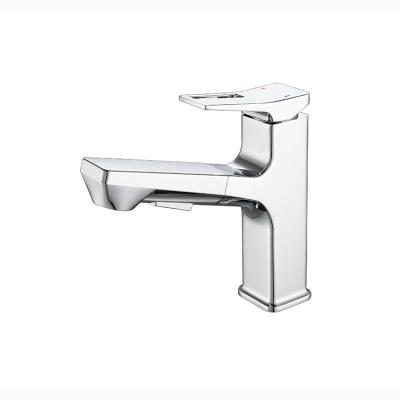 China Thermostatic Faucets Plated Hot And Cold Multifunctional Basin Faucet Mixer Brass for sale