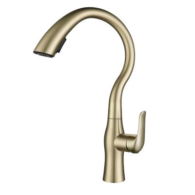 China Faucets Gold Question Mark New 304 Stainless Steel Electric Kitchen Faucet for sale