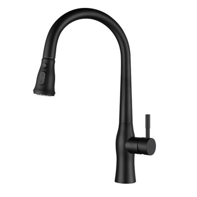 China Thermostatic Faucets Black Kitchen Faucet 304 Stainless Steel Cold And Hot Exchange for sale