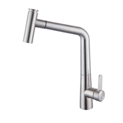 China Brand New Thermostatic Faucets Brushed 304 Stainless Steel Hot And Cold Kitchen Faucet Buildings for sale