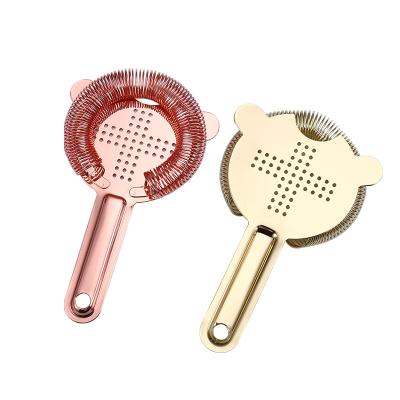 China Viable 304 Stainless Steel Cocktail Absinthe Spoon Bar Sieve For Professional Bartender Absinthe Spoon for sale