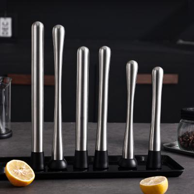 China Viable Stainless Steel Ice Crushing Stick Mojito Cocktail Mixing Stick Stirring Wine Disordered Person Ice Hammer Bar Messy Person for sale