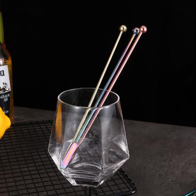 China Viable Custom Bar Tool Stainless Steel Metal Bar Cocktail Stick Bar Spoon Professional Cocktail Mixing Spoon Stirrers For Drink for sale