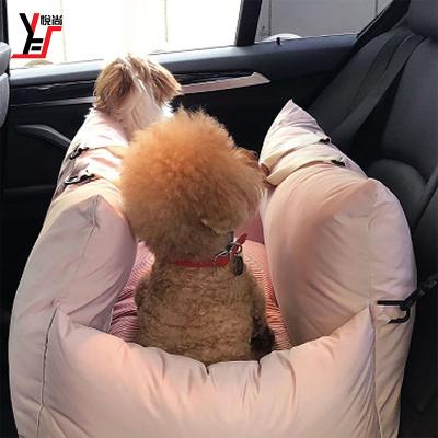 China Yueshang Breathable Pink Waterproof Pet Nest Car Nest Car Seat Pet Front Seat Safe Travel for sale