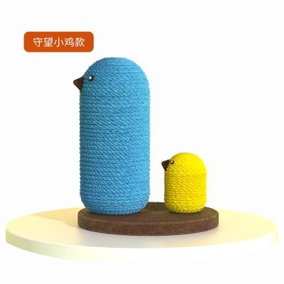 China Wholesale Custom Made High Quality Viable Cat Scratcher Mushroom and Trees House Sisal Luxury Cat Scratcher Toy Bird for sale