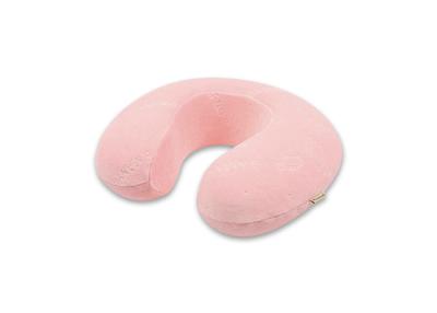 China Pink Luxury Velvet Small Memory Foam Pillow Travel Size for Kids for sale